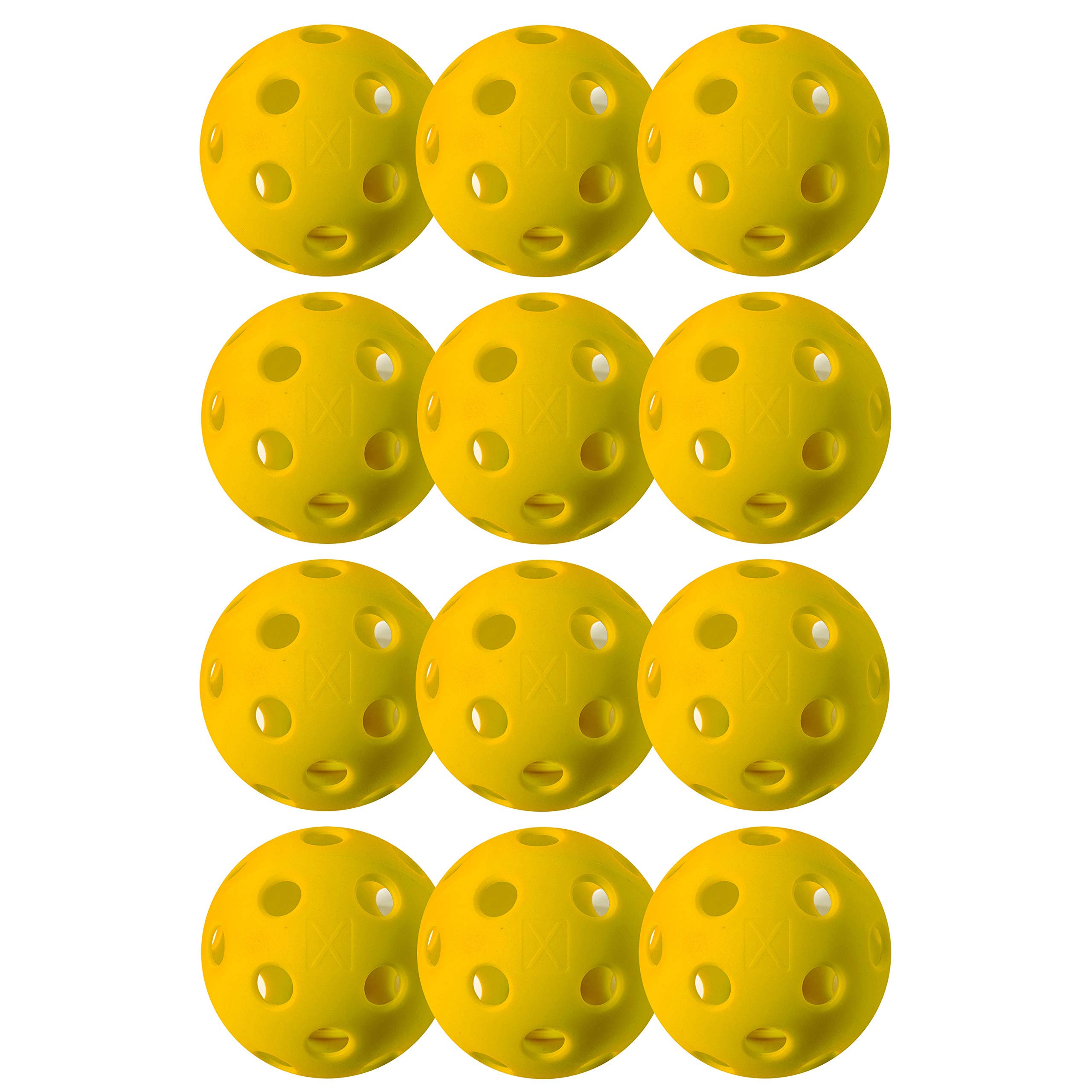Franklin Sports X-26 Pickleballs für den Innenbereich, 3er-Pack, 12er-Pack und 100 Stück, USAPA-zugelassene Turnier-Pickleballs, mehrere Farben