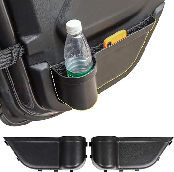 JeCar Pocket Back Storage Organizer Box for Jeep Wrangler 2018-2023 JL 4 Door Door Net Replacement Black