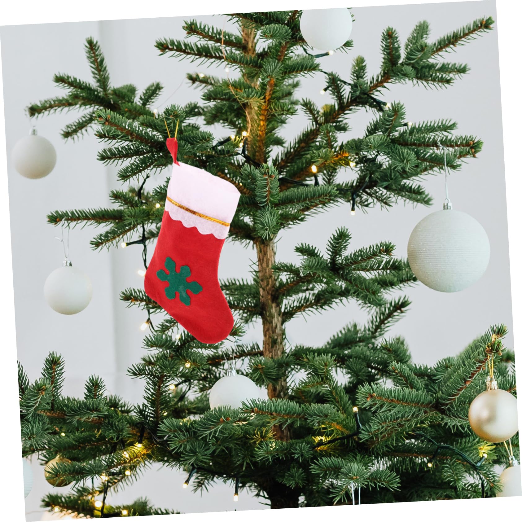 Cabilock 3 Sätze Weihnachtsstrumpf Goodie Bag Weihnachtsstrümpfe Mit Namen Weihnachtsmann-leinenbeutel Weihnachtsdekoration Kleine Hessische Taschen Weihnachten Kordelzug Stoff Stück * 3