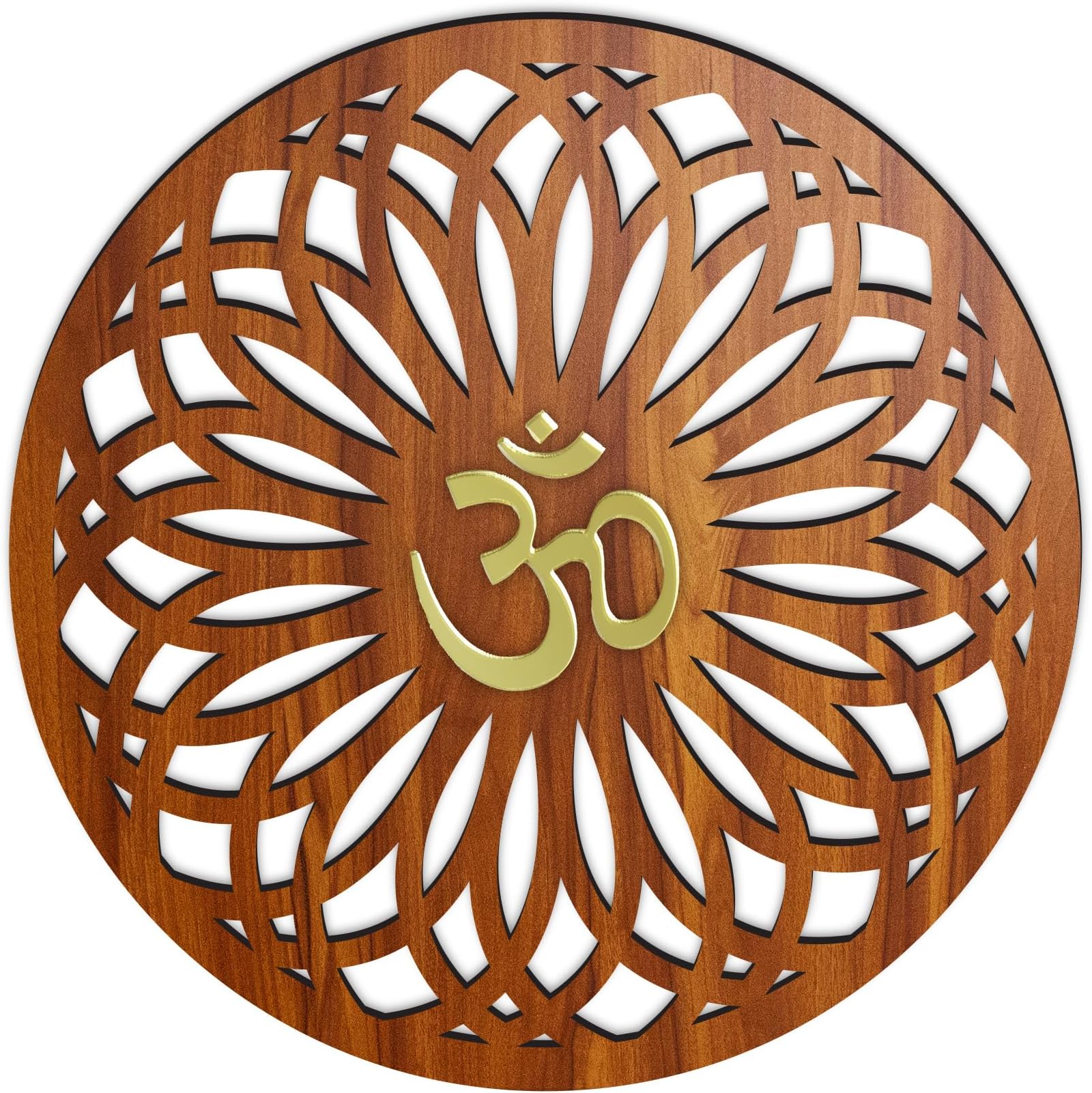Chants™ Beautiful Mandala OM Wall Decor art for Pooja room, Yoga, Living room, home decor and office (SWA OM WALL ART02)