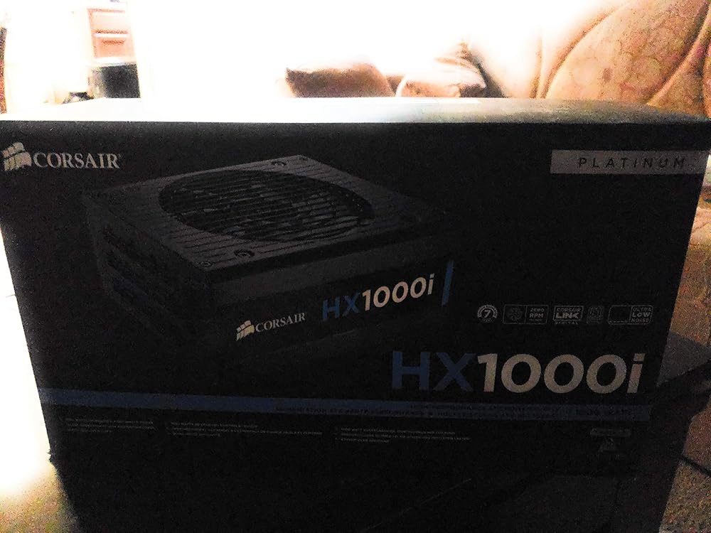 CORSAIR HXi HX1000i, 80+ Platinum Certified 1000W Fully Modular Power Supply - View 1