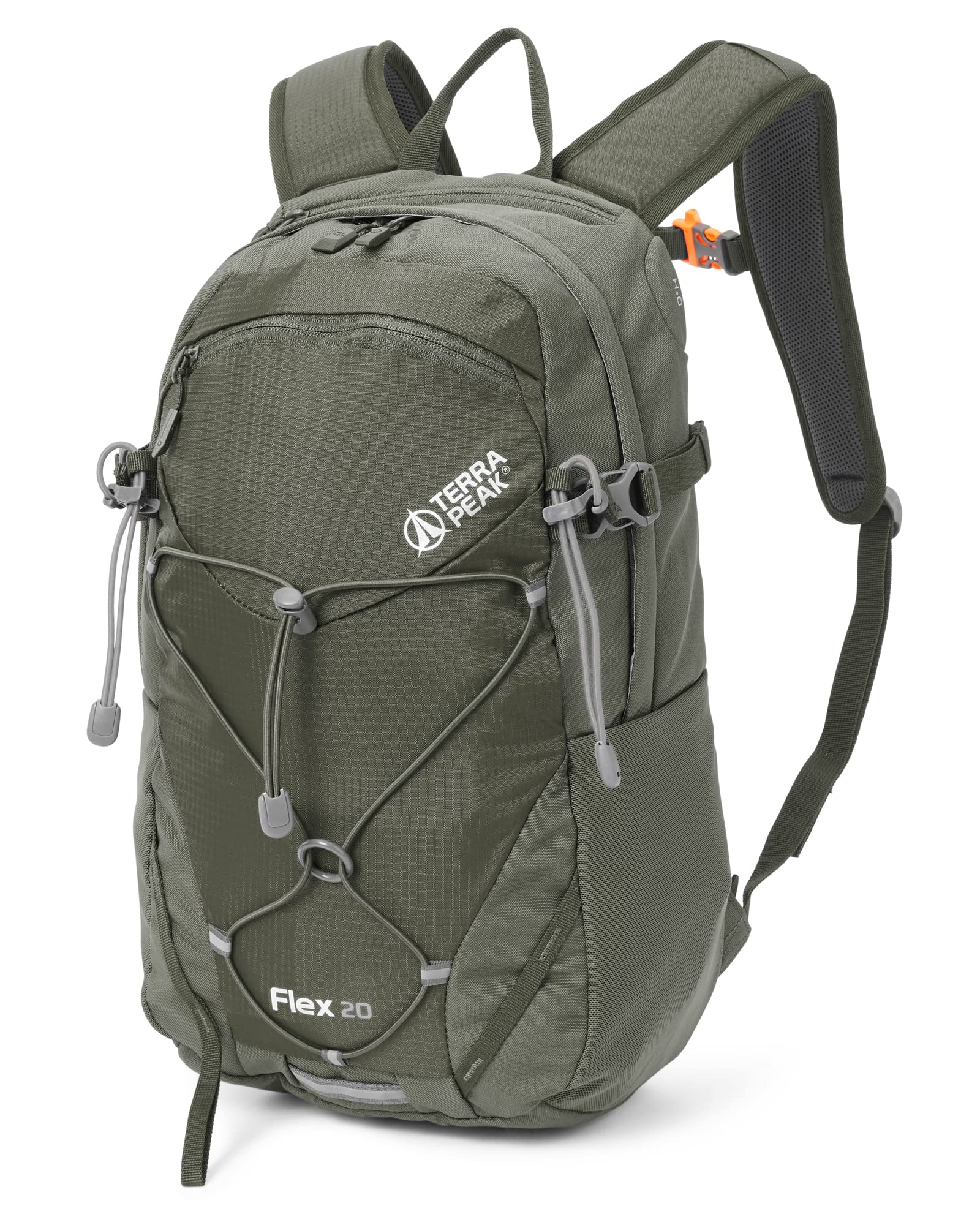 Terra Peak® Zaino da Trekking 20 litri per uomo e donna (FLEX 20 PICCOLO) - Zaino da escursionismo, viaggio e montagna da esterno ergonomico e impermeabile - con ventilazione posteriore (traspirante)