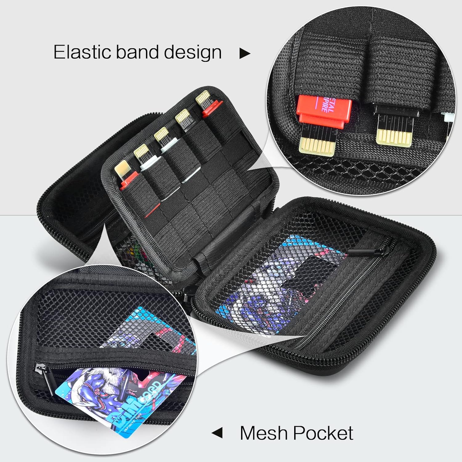 Case Compatible with Bandai Vital Bracelet Dim Cards (20+), Protective  Storage Holder Box for Digital Monster for Digimon Dim Card Accessories  (Bag Only)