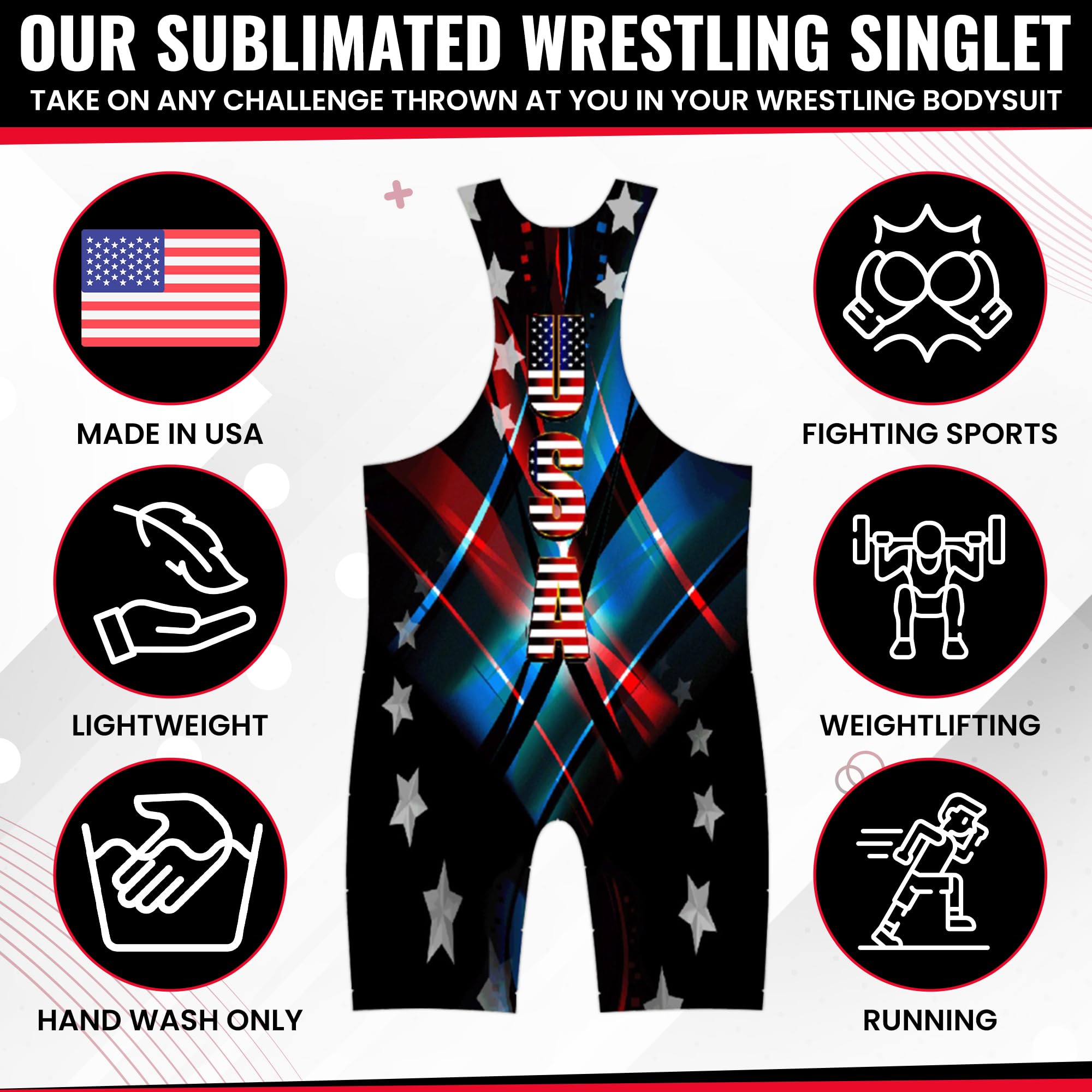 Sublimiertes Wrestling-Unterhemd