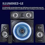 Trust Gaming 21738 GXT 658 Tytan 5.1 Surround PC Lautsprecher mit Subwoofer, Speakers mit LED Beleuchtung, Soundsystem für PC, Laptop, Konsole, TV, Schwarz, 180 W (90 W RMS) - 4