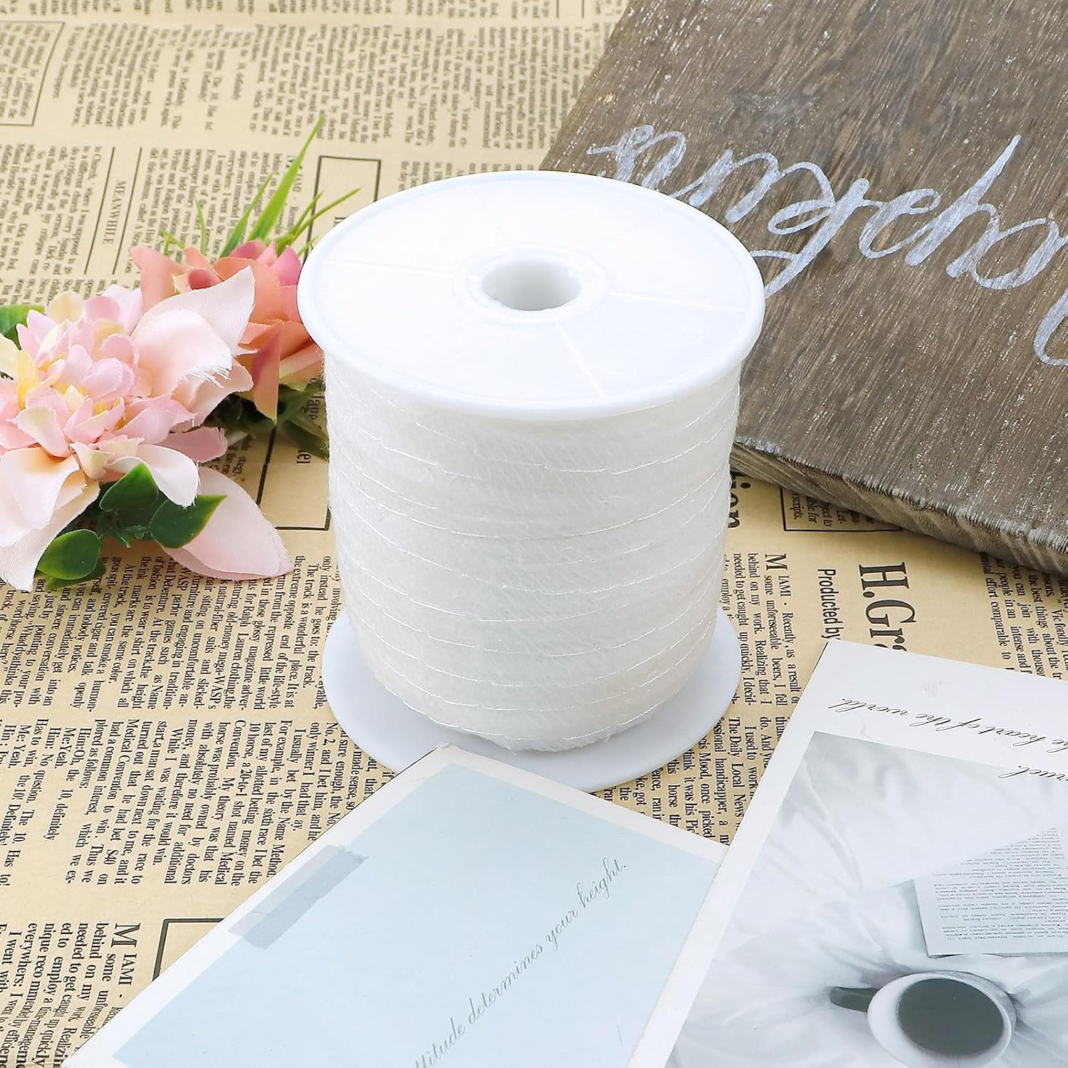 1 Roll Fusible Interfacing Fabrics, Fusing Tape, Non-Woven Fabric Strip for Sewing Clothing