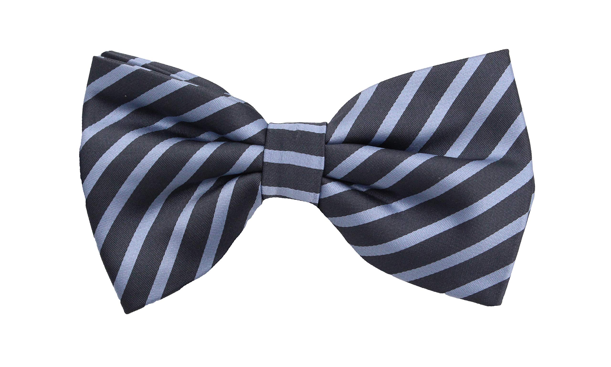 Fabio Farini - Herren Fliege gestreift vorgebunden verstellbar Querbinder