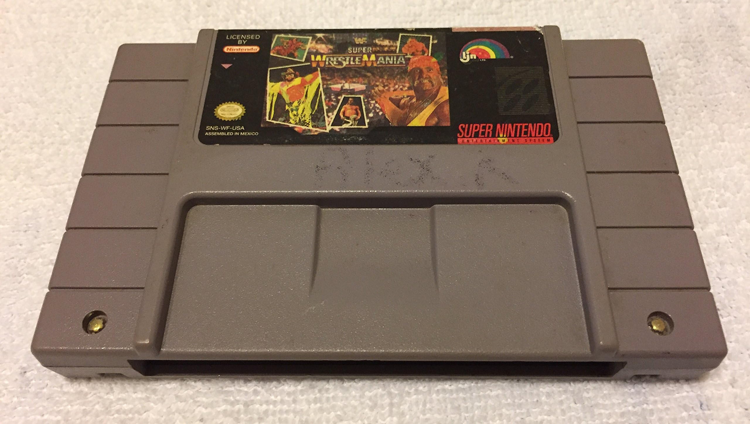 WWF Super Wrestlemania Super Nintendo Snes Video Game Cartridge