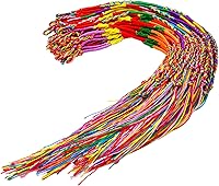Resinta 60 Pack Handmade Braided Friendship Bracelets - Assorted Vibrant Colors, Adjustable Wrist Anklets, Party Favors