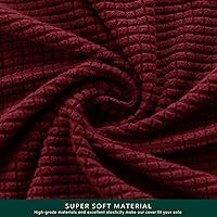 Vista 254 de CHUN YI - Funda elástica para sofá (7 piezas), funda para sofá de 3 plazas con tres respaldos y cojines separados con banda elástica, tela jacquard