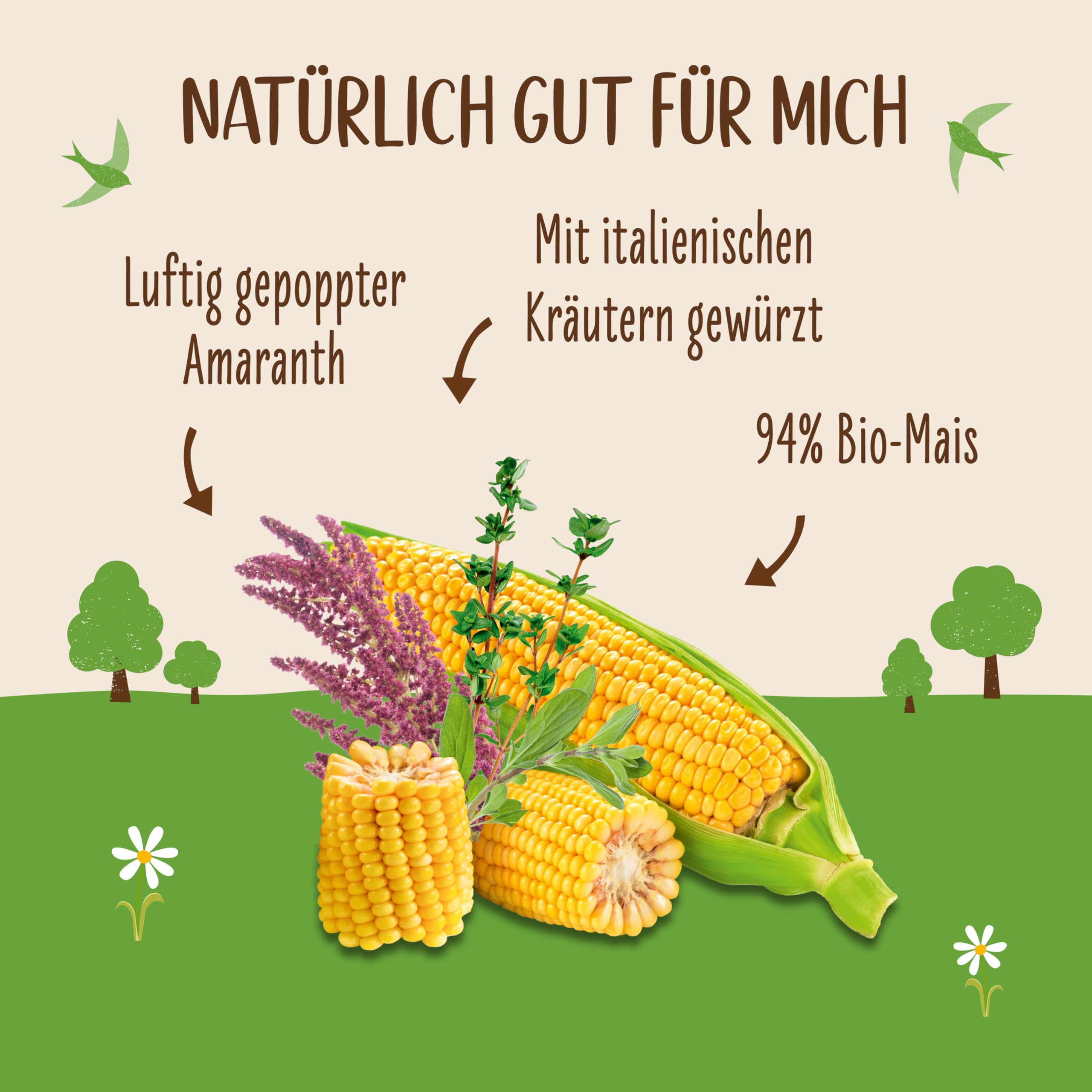 Allos Bio Amaranth-Mais Waffeln Italienische Kräuter | 12er Pack | Knusprig-leichter Snack mit Kräutern | Alternative zu Reiswaffeln |vegan & glutenfrei | 12 x 115g