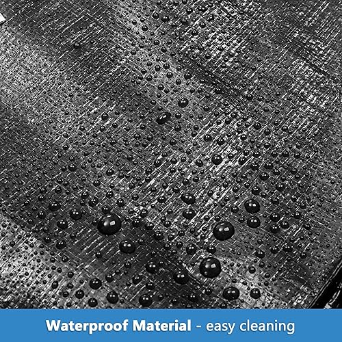 Miniatura 6 de Elsjoy Paquete de 2 bolsas de mudanza extragrandes de 66 galones, 45 x 16 x 22 pulgadas, bolsas de almacenamiento XXL negras con cremalleras y asas,