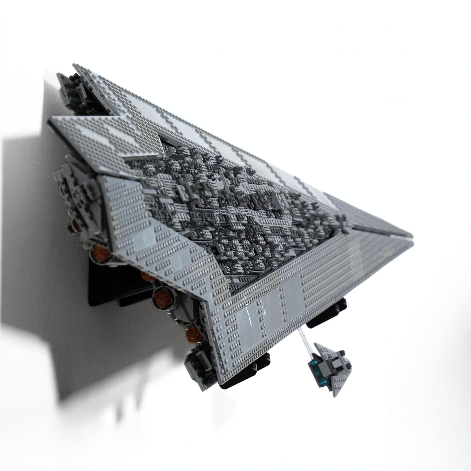 Wall Mount Bracket for Star Wars Super Star Destroyer 10221 – Dual Bracket Secure Display Mount for Collectors