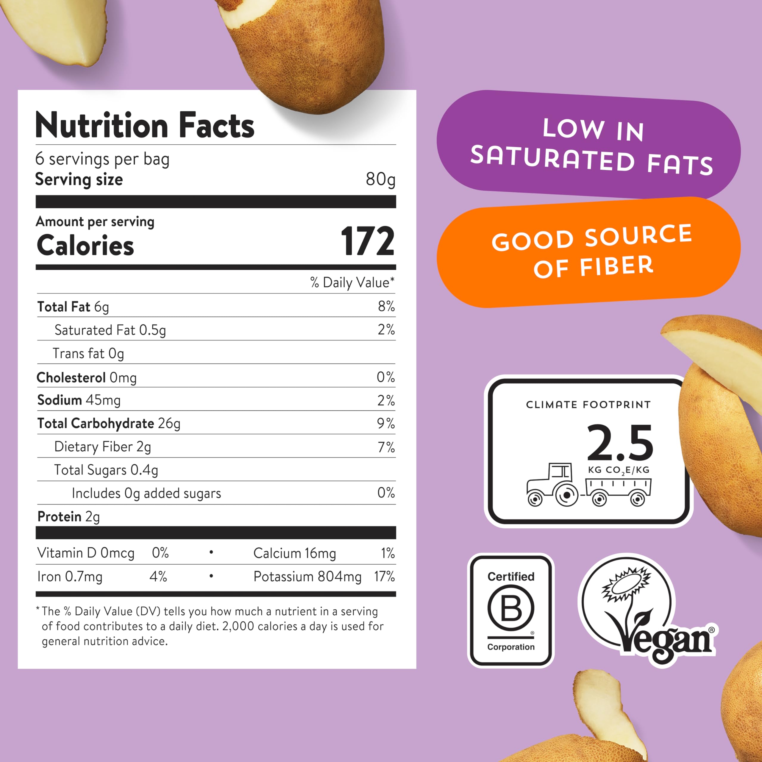 Strong Roots Crispy Crinkle Fries 20 oz Vegan Gluten Free Frozen Fries Low in Sugar Salt Saturated Fat — view 3