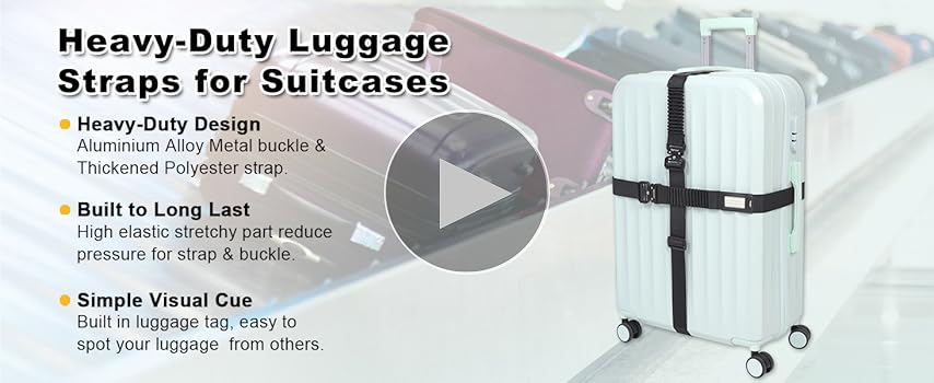 Amazon.com | Vigorport Luggage Straps for Suitcases, Heavy Duty Amazon.com | Vigorport Luggage Straps for Suitcases, Heavy Duty