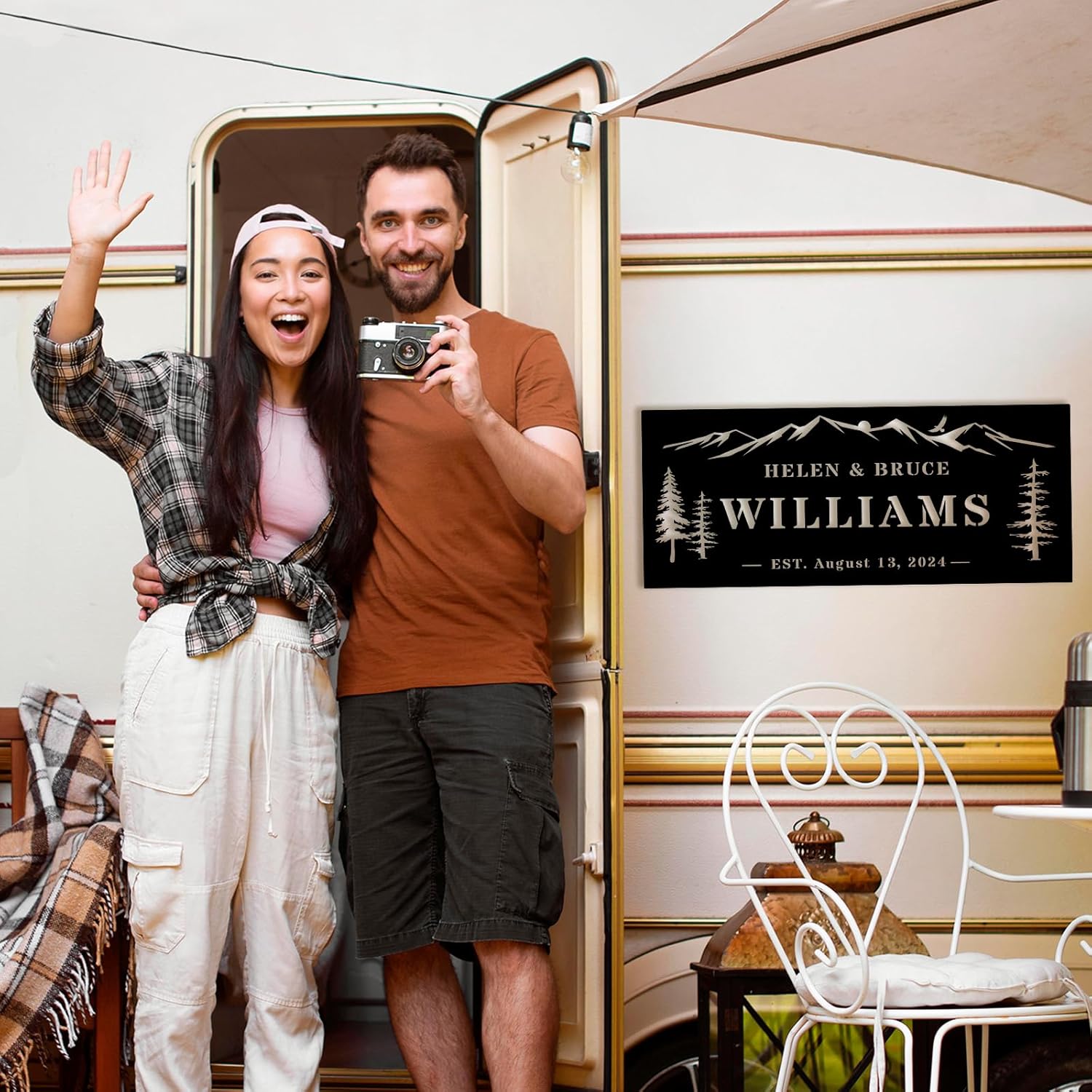 Wedding Gifts for Couples 2025, Personalized Wedding Gift, Custom Family Name Sign, Last Name Sign for Home, Established Signs, Housewarming Gift - Image 2