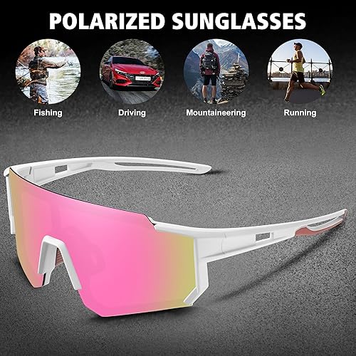 Miniatura 89 de STORYCOAST Lentes de sol deportivos polarizados para hombres y mujeres, para conducir, pesca, ciclismo, bicicleta de montaña, protección UV400