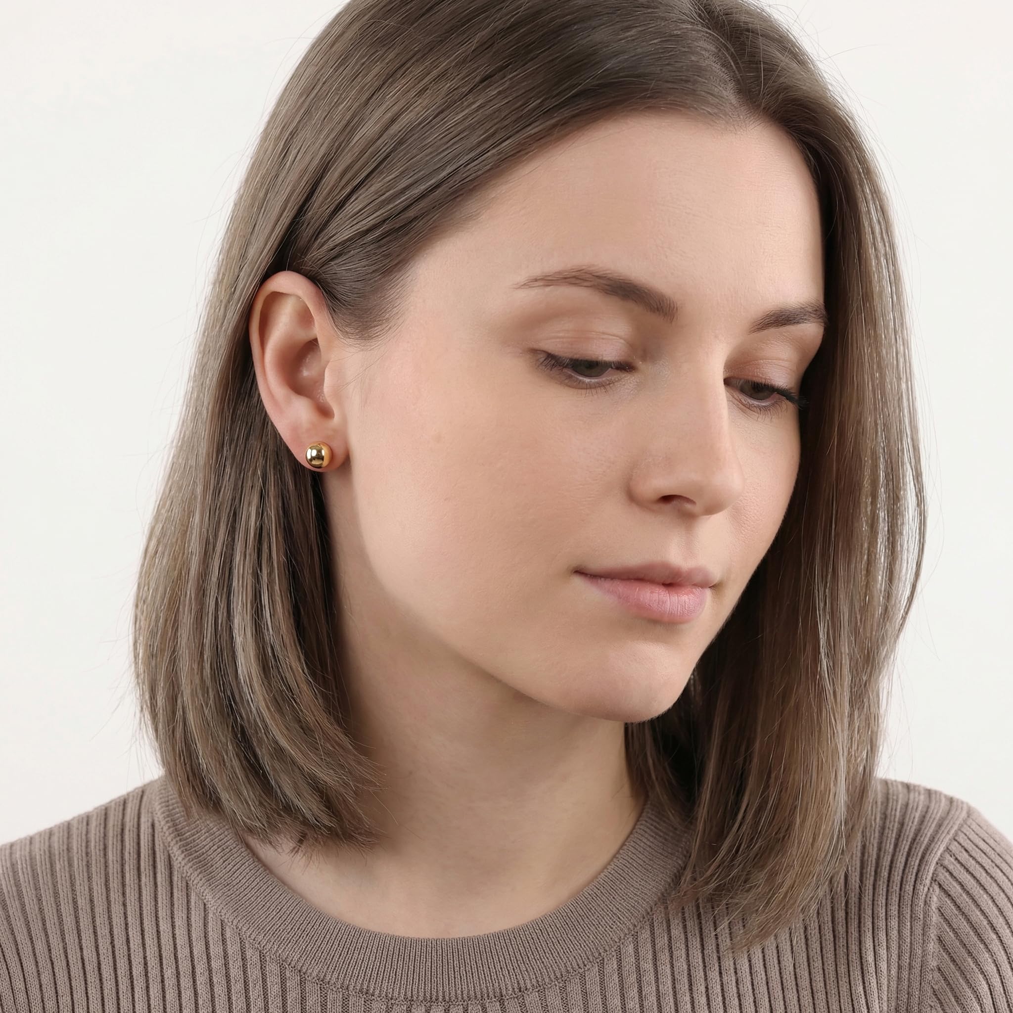 Sofia Milani - Set di 3 orecchini da donna in argento 925 – design a sfera