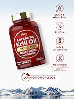 Vista 5 de Carlyle Aceite de Krill Antártico 2000 mg 120 Cápsulas Blandas Omega-3 EPA, DHA, con Suplemento de Astaxantina Procedente de Krill Rojo Máxima