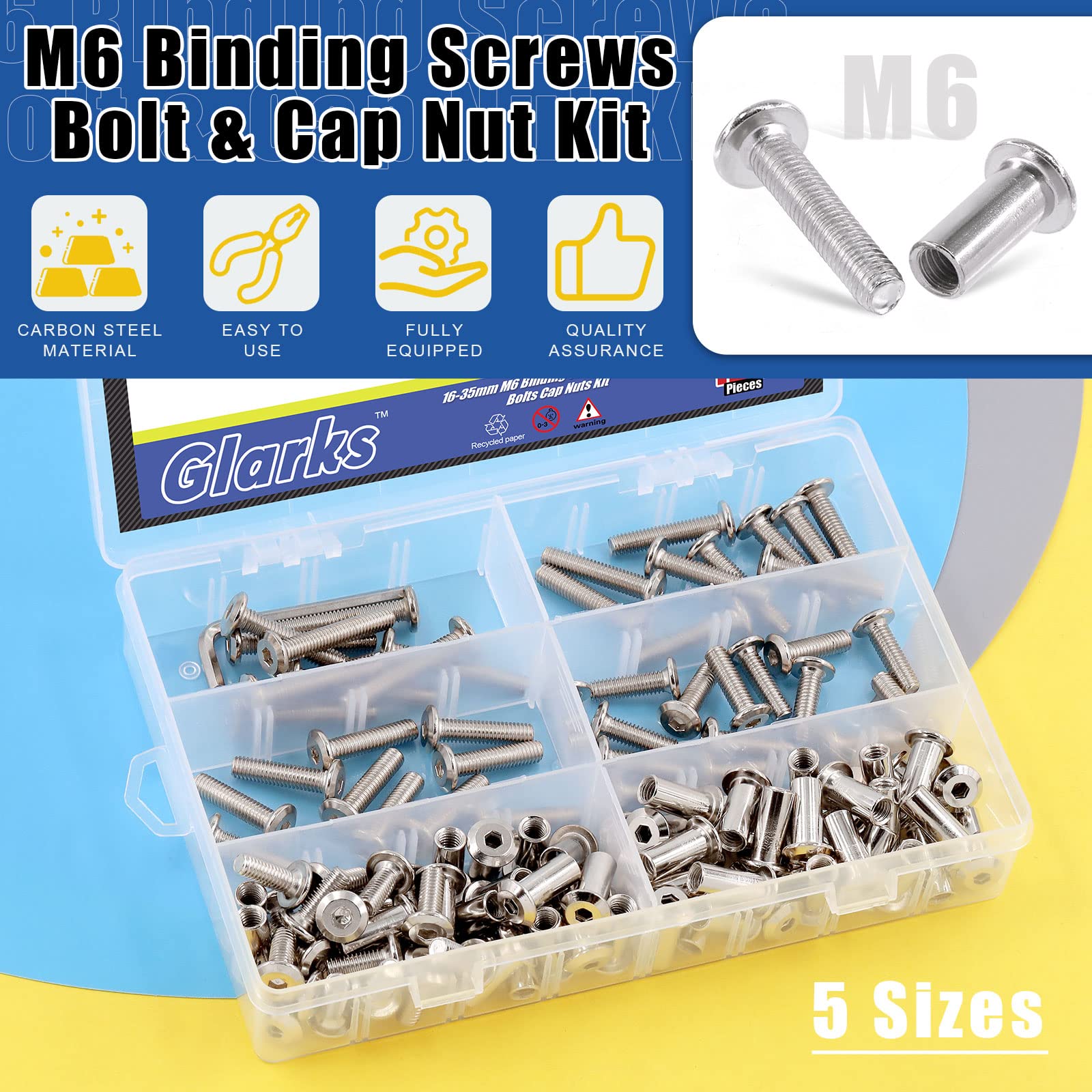 25 Viti A Brugola M6 X 35 Mm Con Dadi E Chiave - Nichelate - Per Mobili, Pelletteria E Fai Da Te - Foto 7