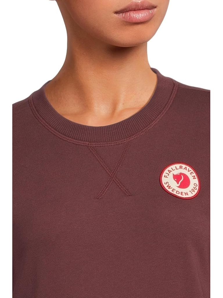 Burgundy Fj&#228;llr&#228;ven 1960 Logo Badge Sweater