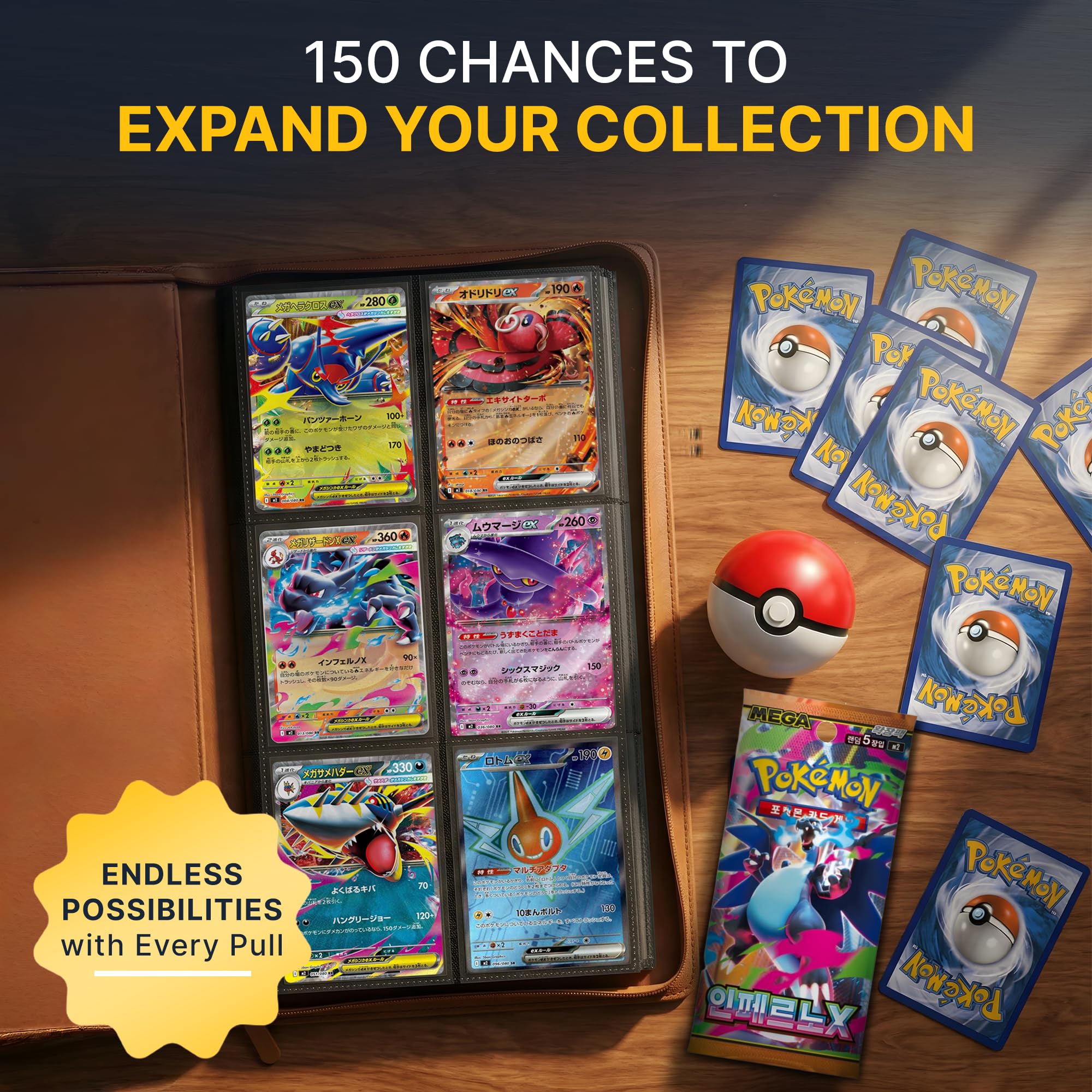 Pokemon TCG Mega Inferno X.M2 Fiamme fantasmali coreane Booster Box | Carte Pokémon coreane | Serie Mega Evolution | 30 buste booster (5 carte per confezione) | Titan Authenticated