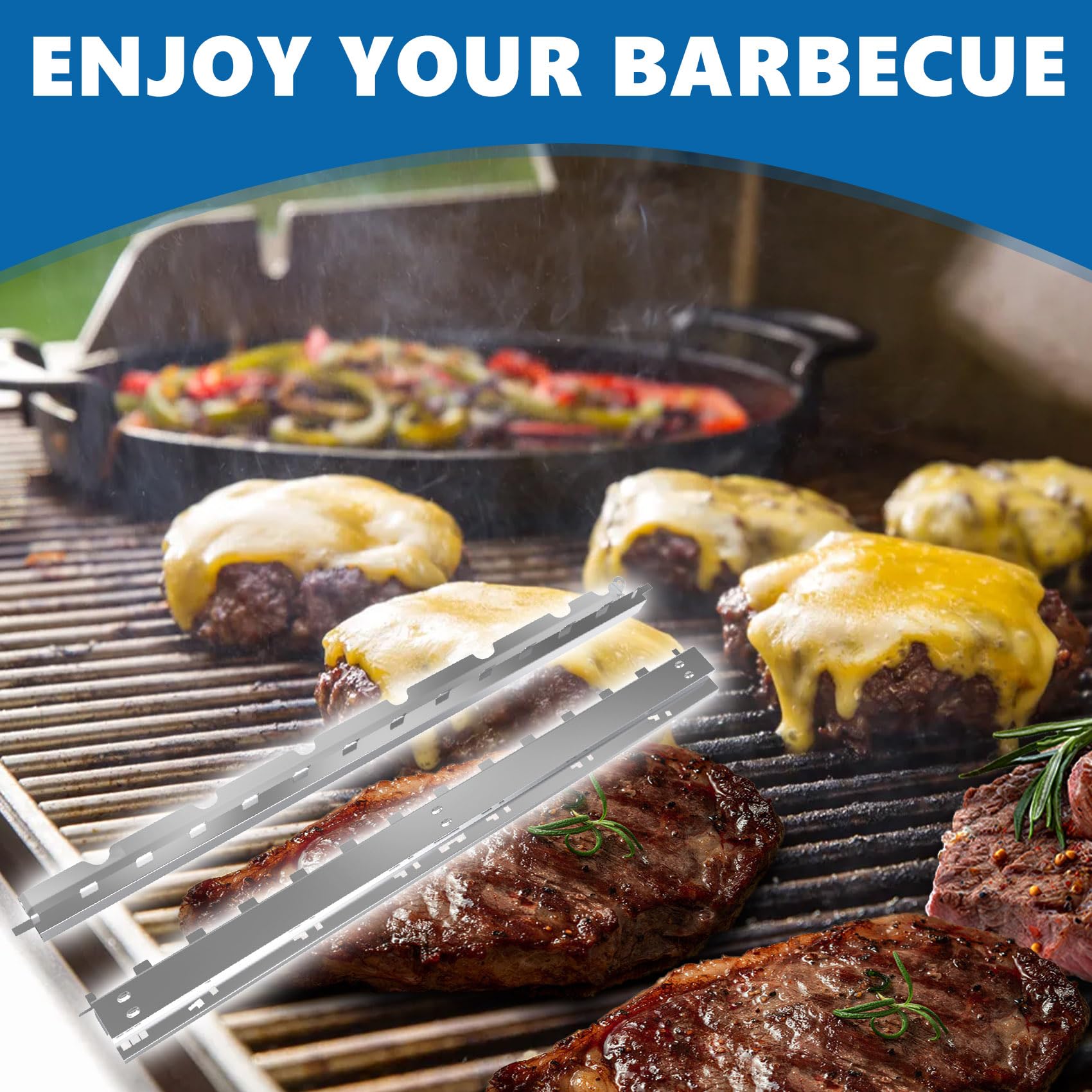 SafBbcue Summit Supports de support pour brûleur Weber Summit E-420 E-450 E-470 pour barres aromatisantes Summit S-420 S-450 S-470, remplace Weber 64850 Summit Grill Center