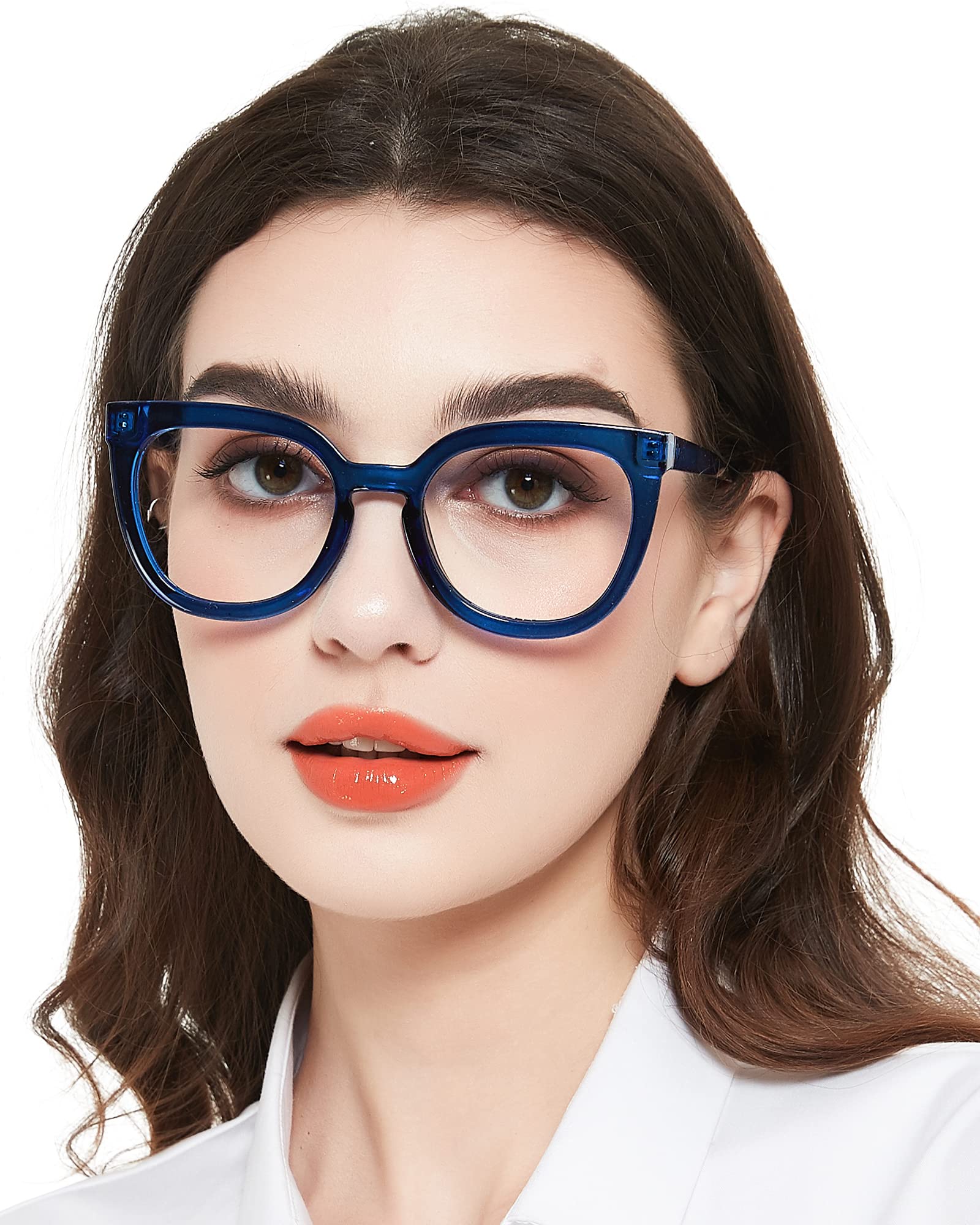 MARE AZZURO Oversized Reading Glasses Women Stylish Large Readers 1.0 1.25 1.5 1.75 2.0 2.25 2.5 2.75 3.0 3.5 4.0 5.0 6.0