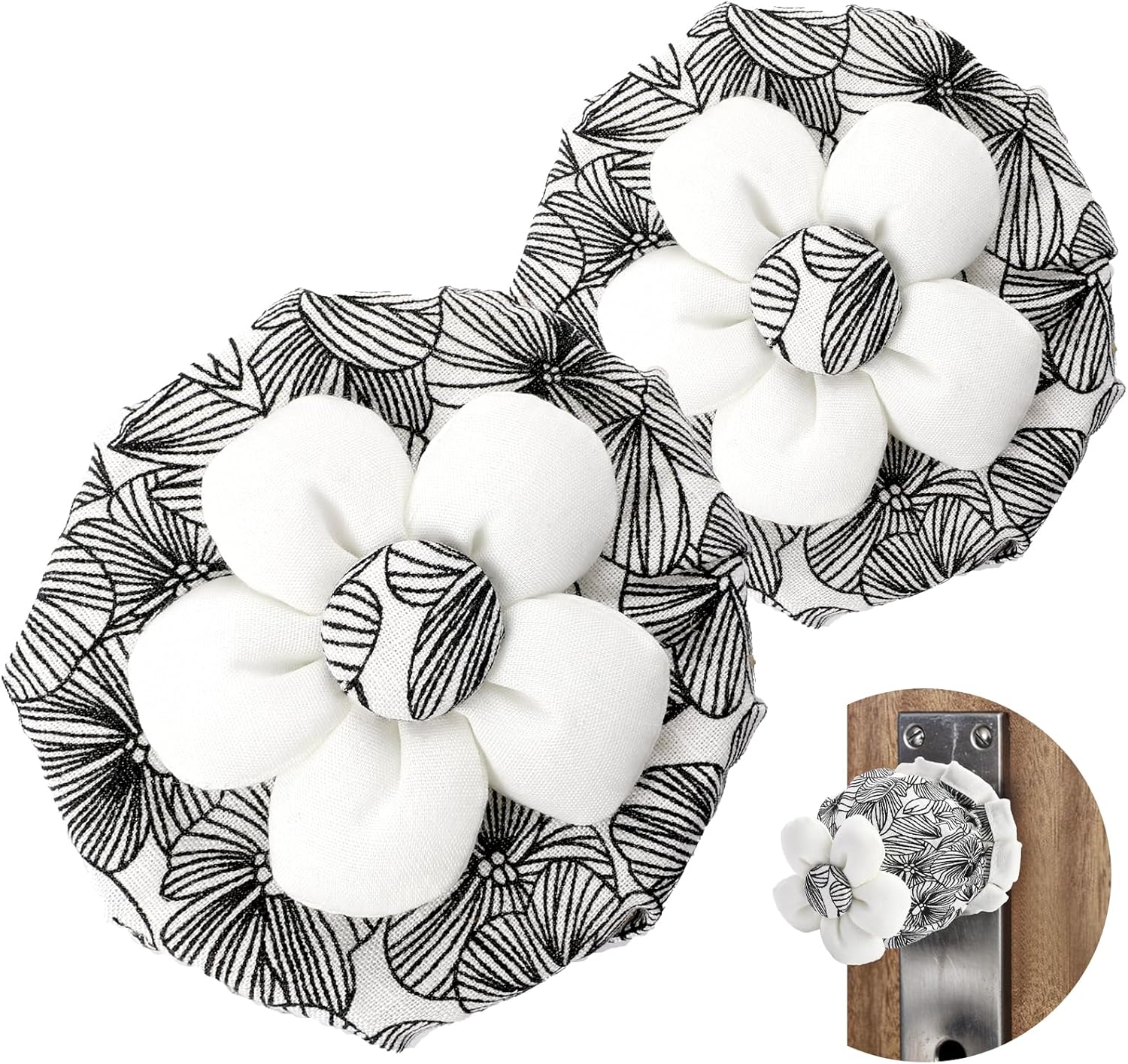 Mozeat Lens 2 Pcs Door Knob Covers Door Knob Protector