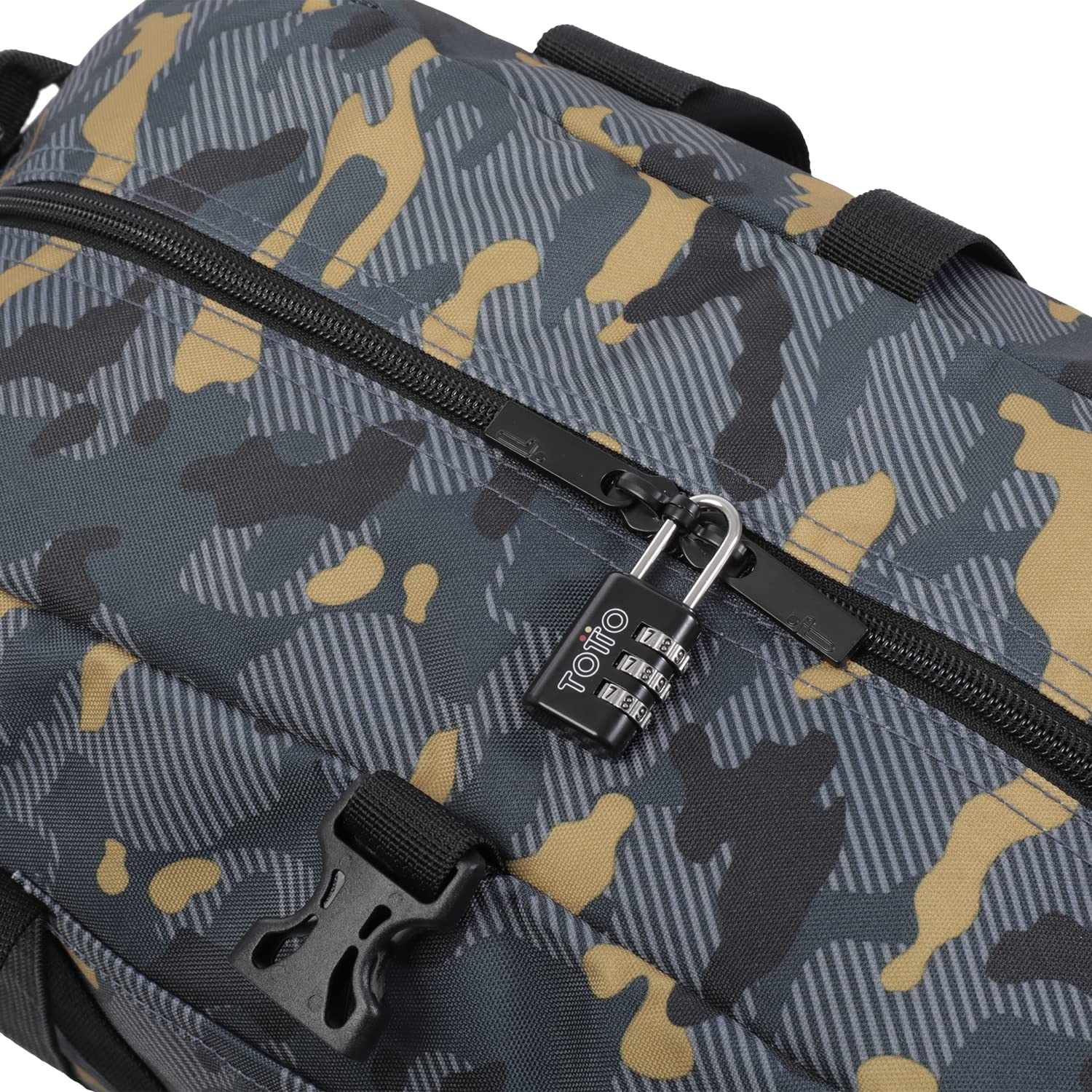 Totto Bolsa Deporte Bungee Estampado Militar Resistencia Comodidad