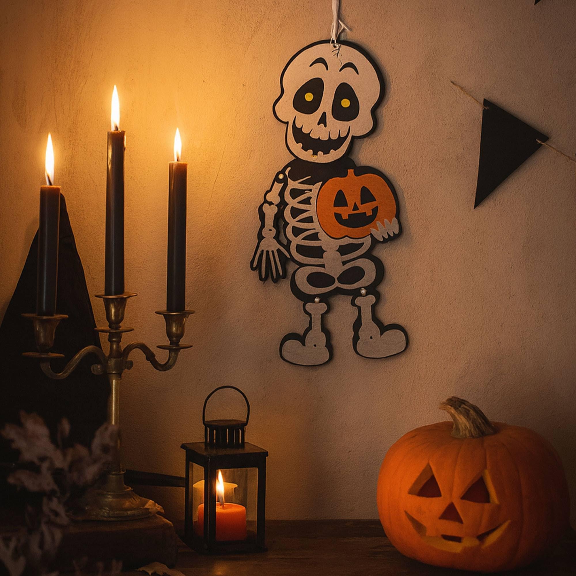 Well Home Halloween Deko - 5 Hängende Figuren + Girlande
