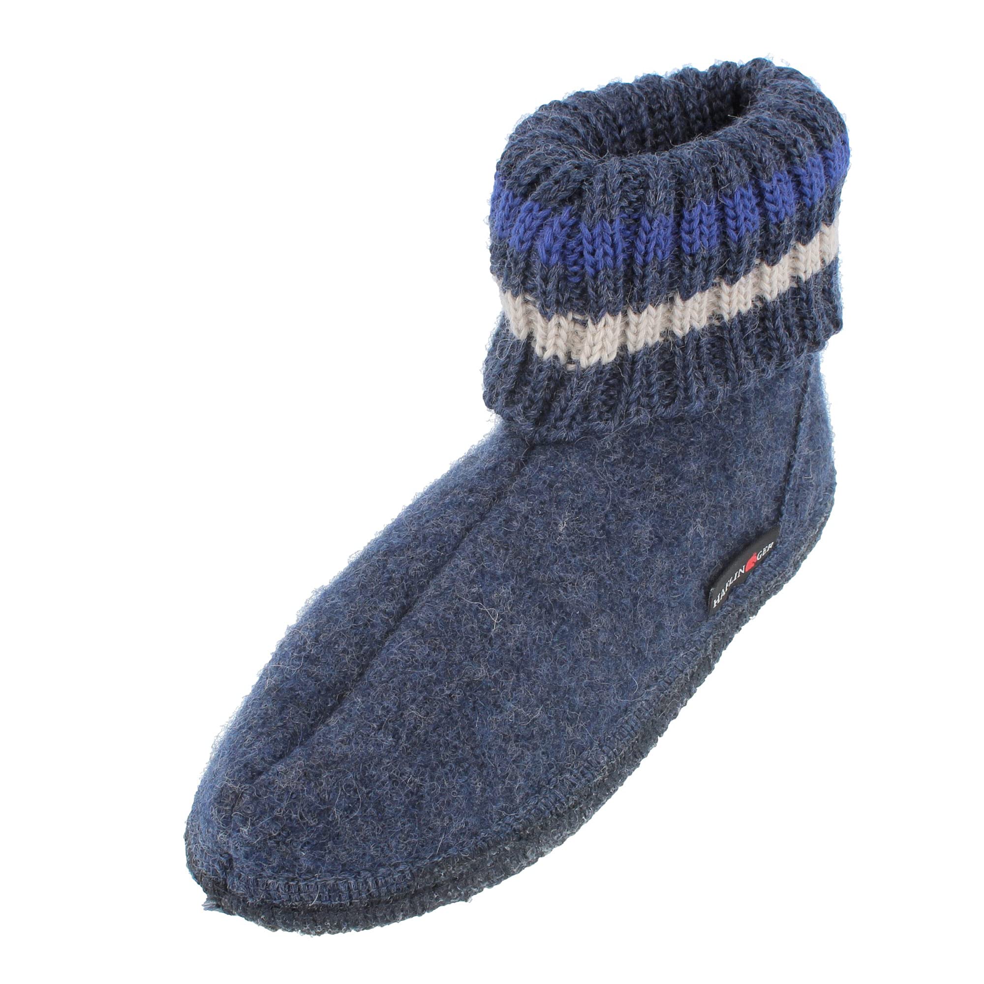 HAFLINGER Mens Hi-Top Slippers Gray