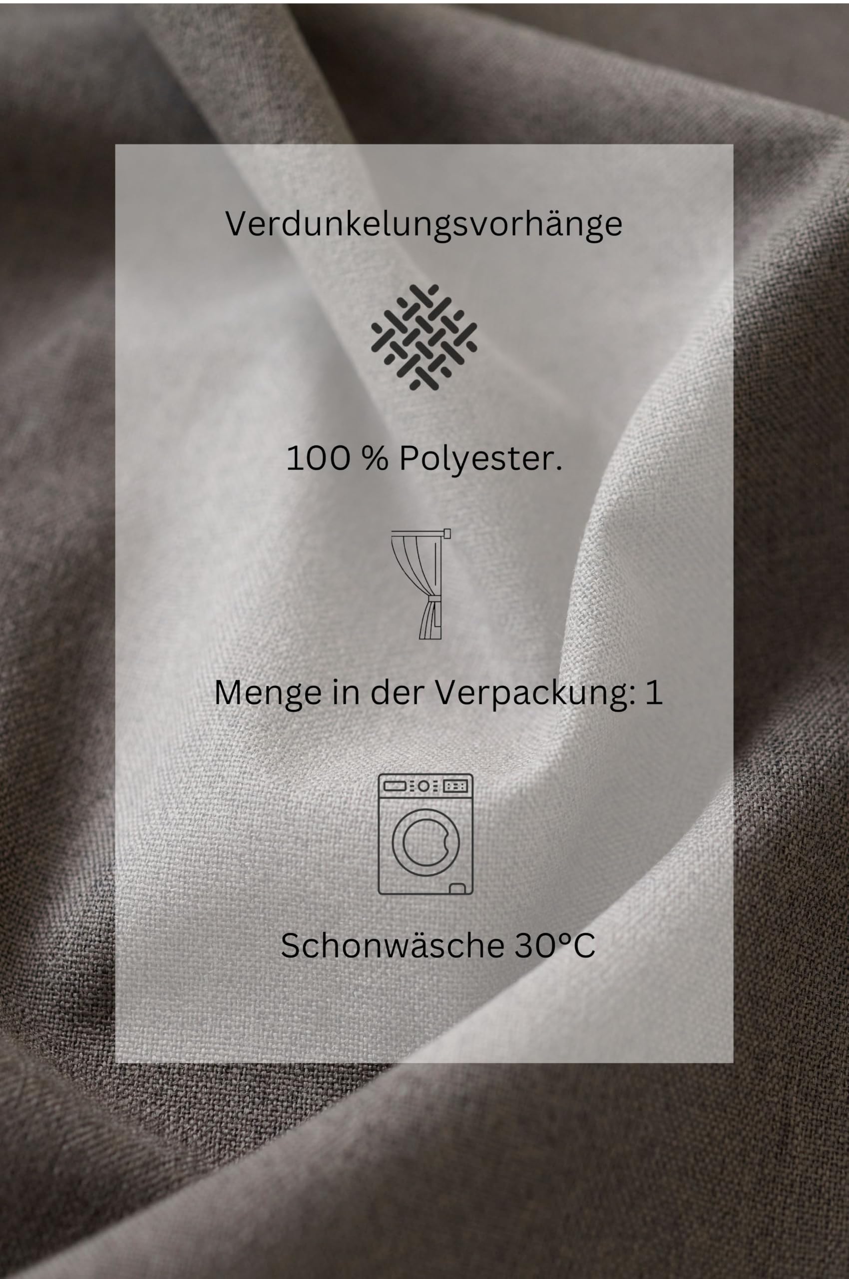 Jotex Moonbeam Verdunkelungsvorhang - Multifunktionsgardine mit 100% Lichtblockierung (1er Pack) - Taupe, 135 x 250cm