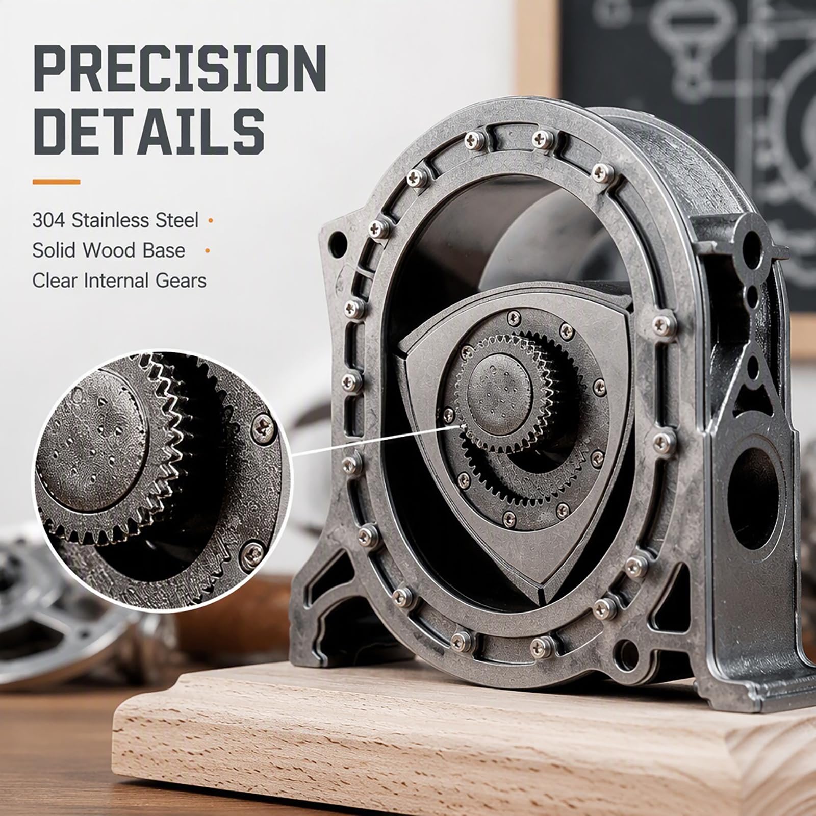 Kit di Modellismo di Motore, Modello di Motore in Metallo Fai-da-Te, Fino A 600 Giri/Minuto, per Scopi Didattici E per Appassionati di Tecnologia (assemblaggio Richiesto).