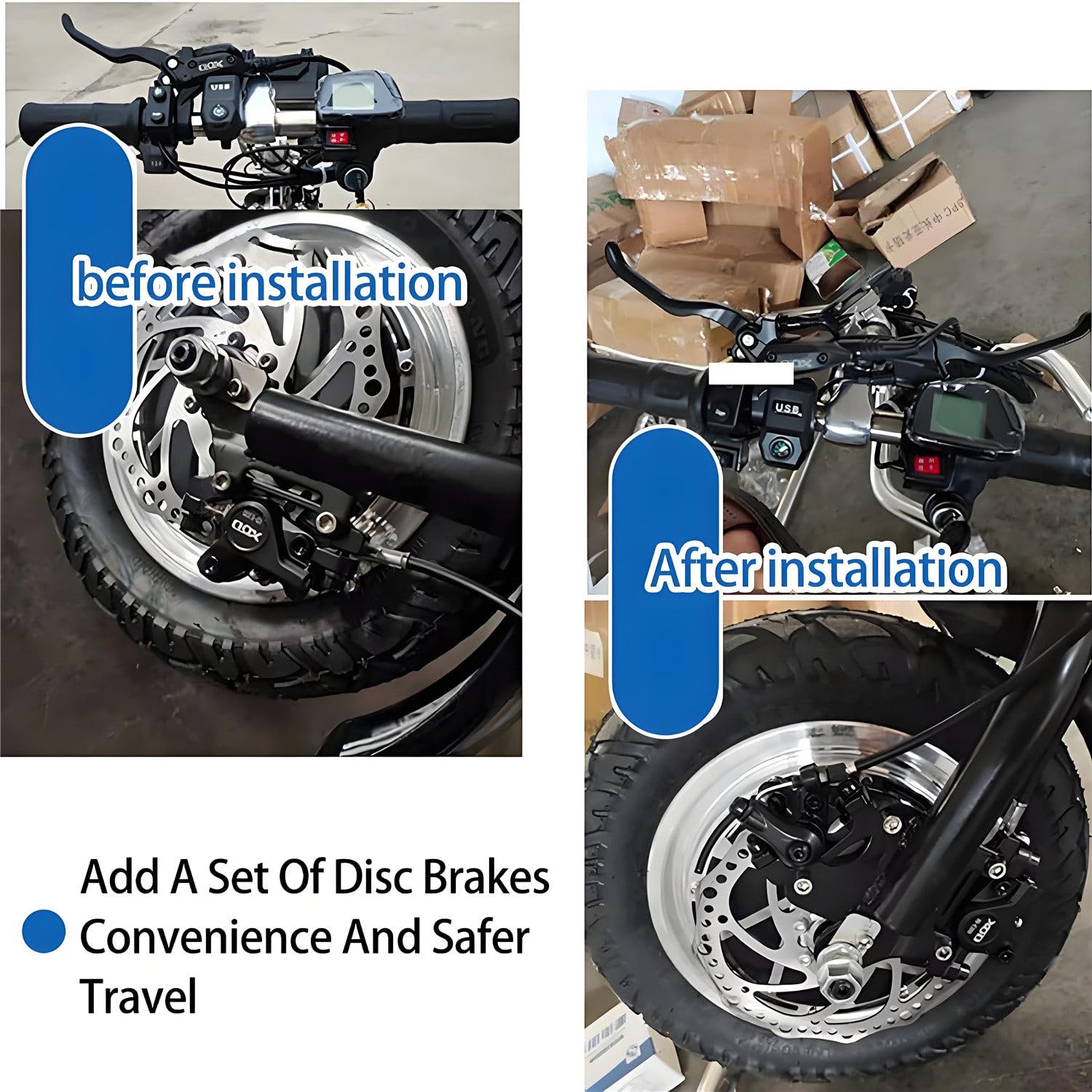 Kit de conversión de silla de ruedas eléctrica con accesorio de bicicleta manual y dispositivo de tracción de tractor, motor de 500 W, rango de 62 km para una mayor movilidad