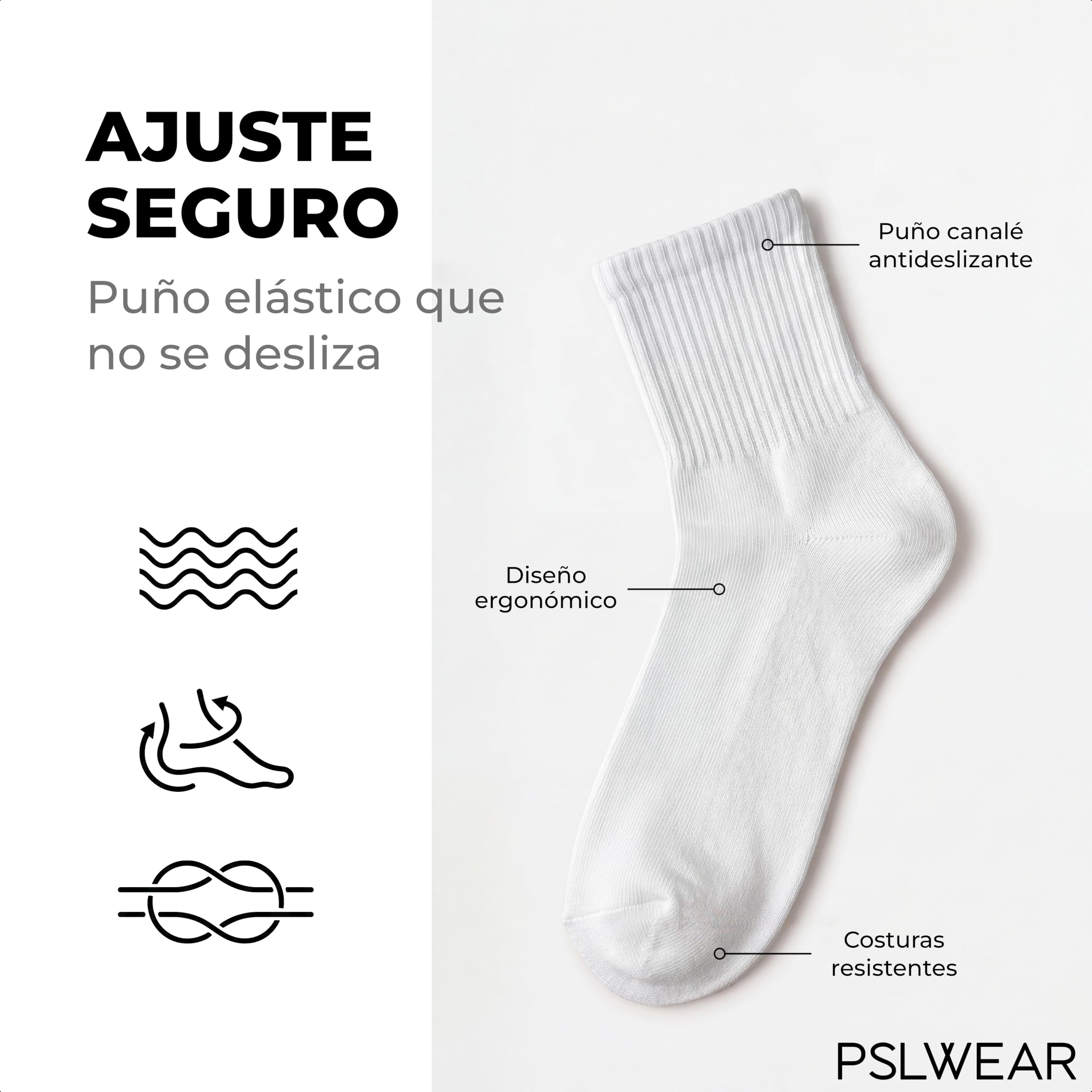 Calcetines Hombre Mujer Cómodos, Resistentes y Transpirables | Uso Diario y Multifunción | Pack 6 y 12 Pares