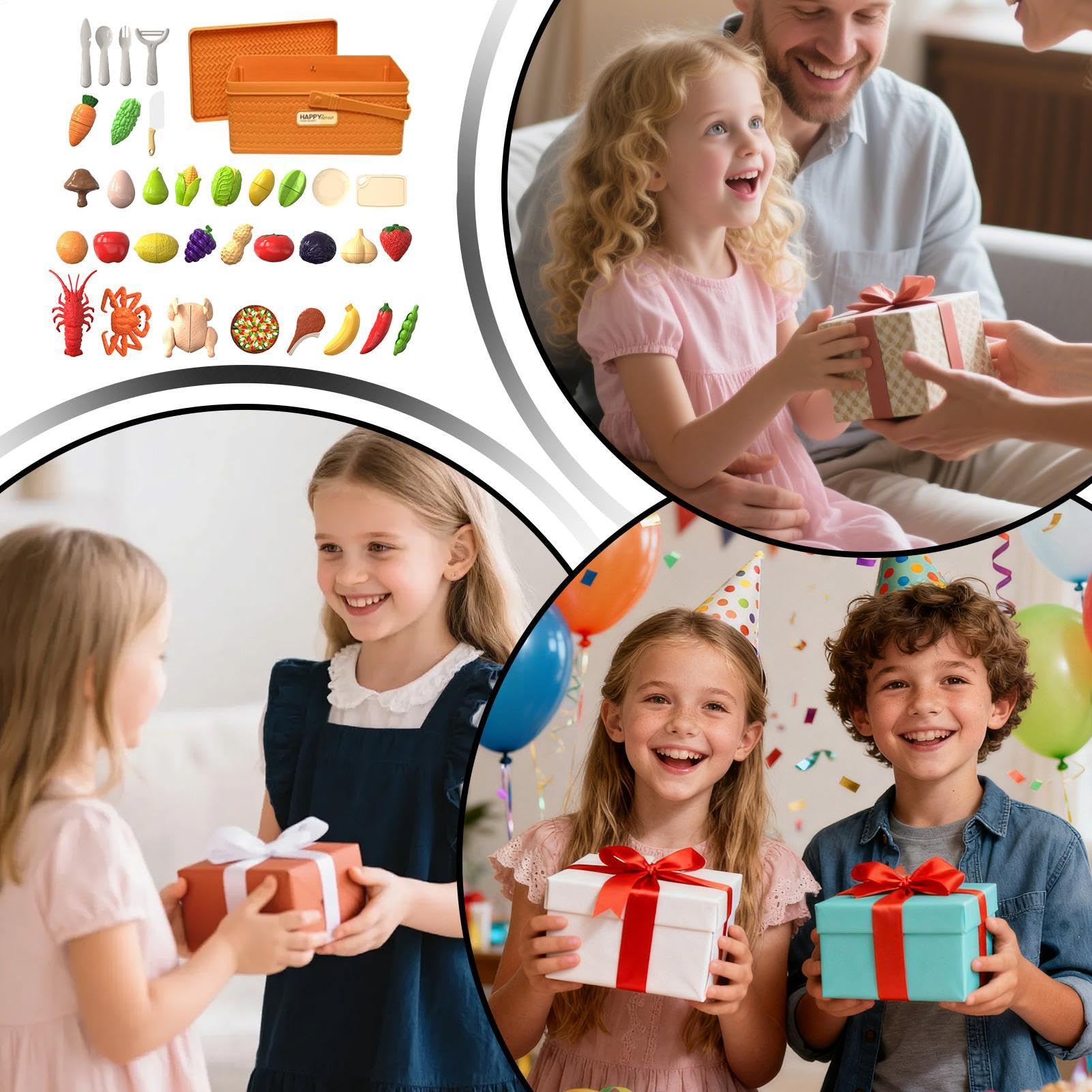 Cocina Alimentaria Infantil - Promueve Coordinación Mano Educativo | Set De Corte De Alimentos Para | Niños Niñas 3 a 7 Años Materna Casa Viaje