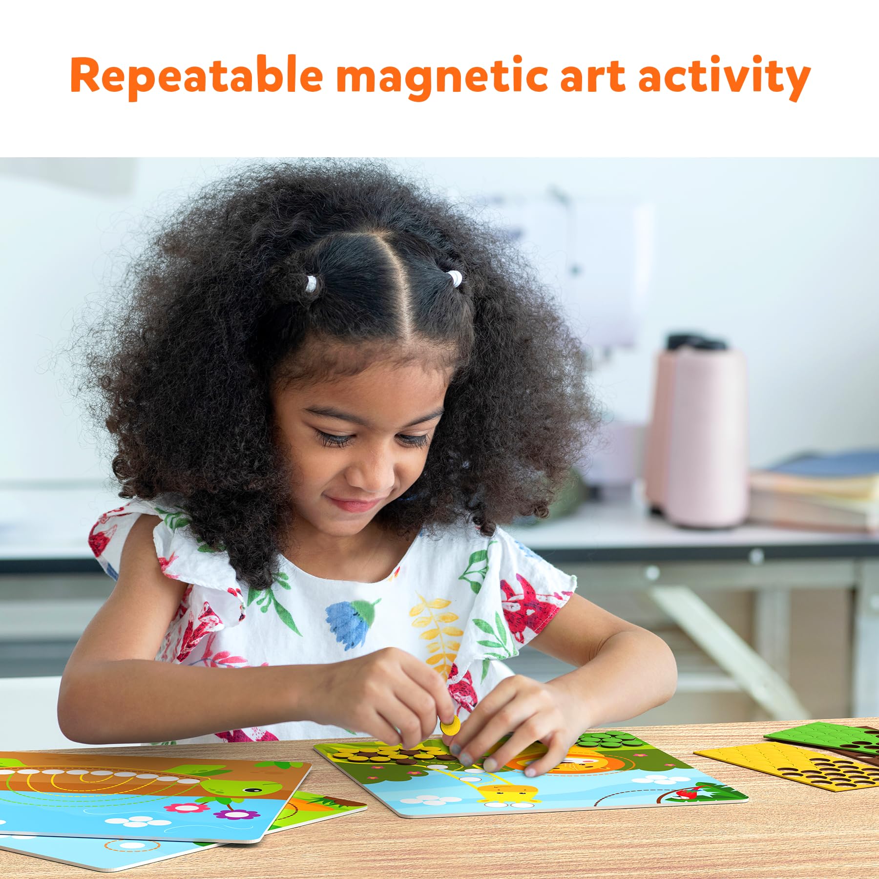 Skillmatics Dot It with Magnets - Animals, Repeatable Art for Kids, Mess-Free, Craft Kits, DIY Creative Activity, Gifts for Boys & Girls Ages 4, 5, 6, 7, Multicolour - Image 3 thumbnail