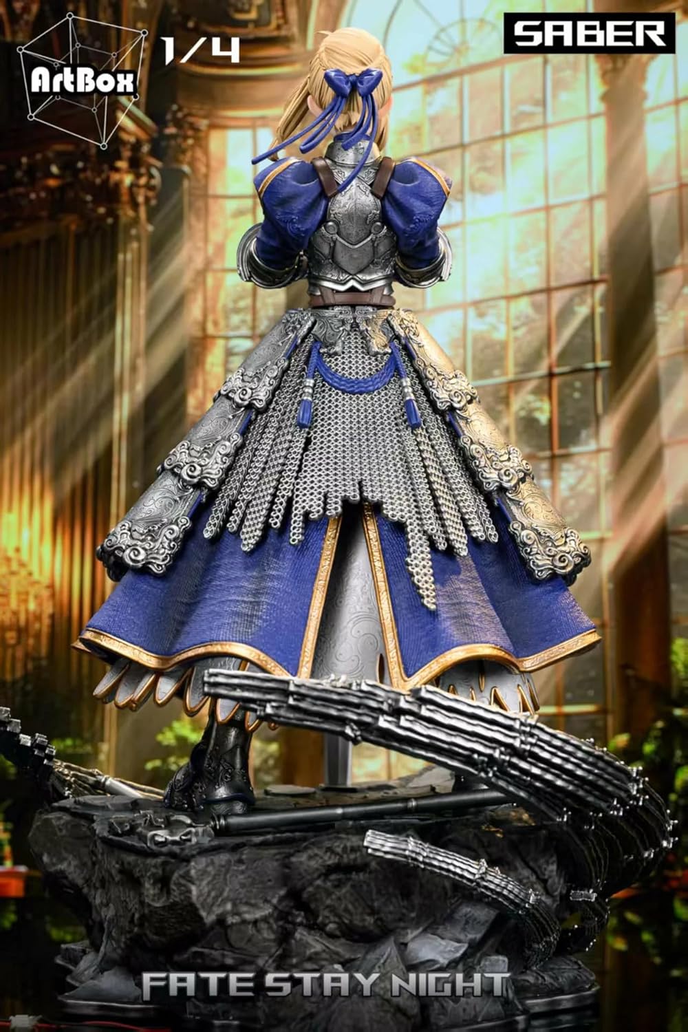 アルトリア・ペンドラゴン アーサー王 フィギュア オートバイVer. 1/4