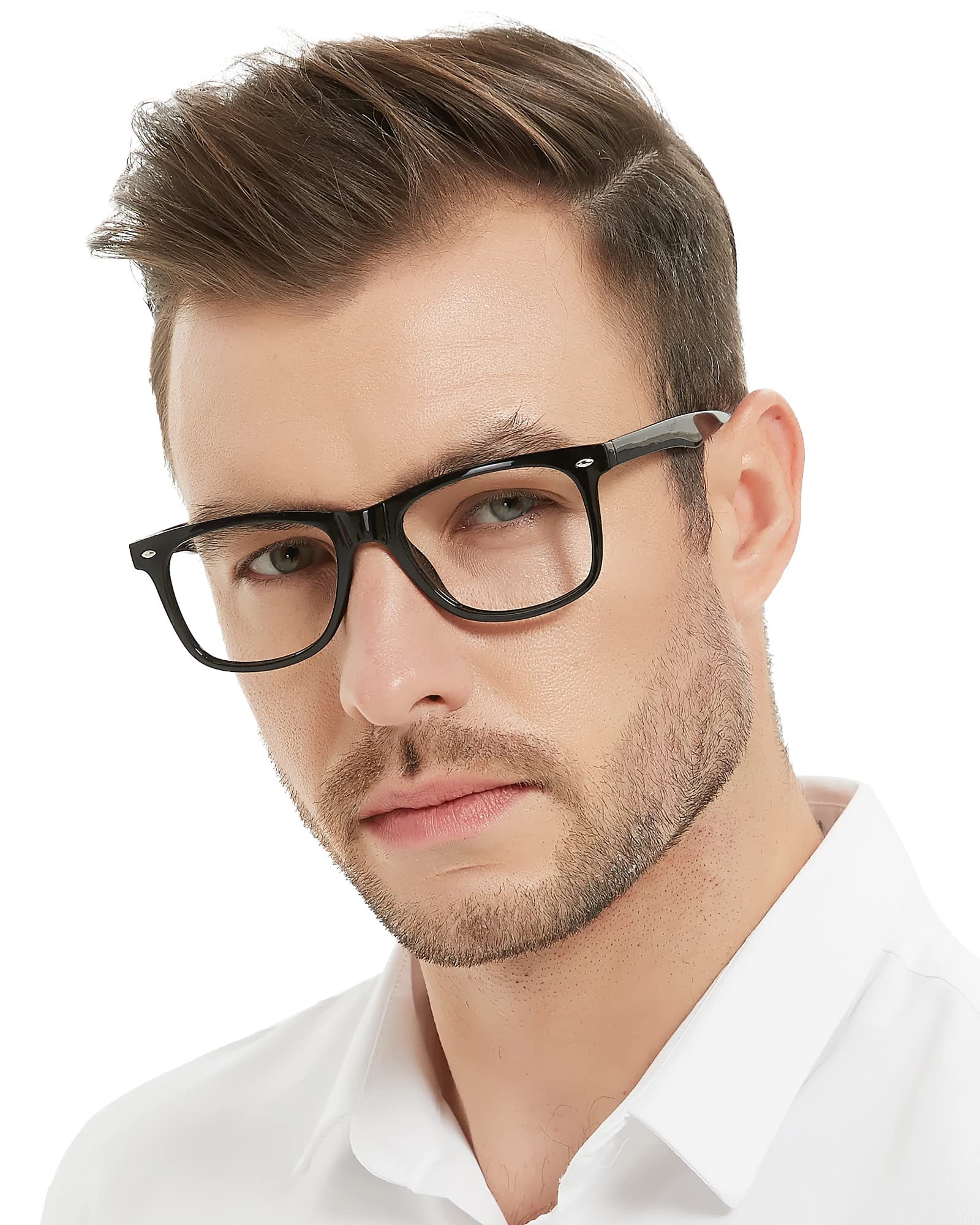 MARE AZZUROLarge Reading Glasses Men Retro Square Readers 1.0 1.25 1.5 1.75 2.0 2.25 2.5 2.75 3.0 3.5 4.0