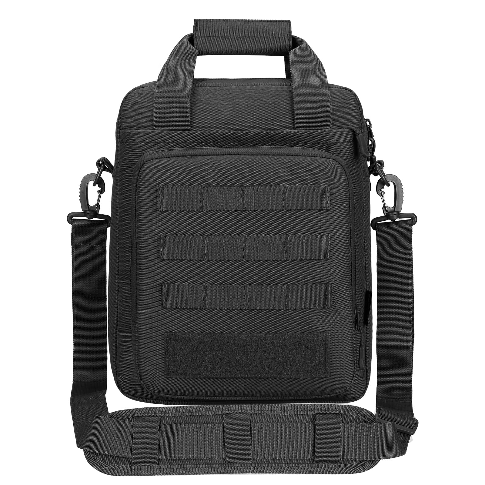 CamGo 12" Laptop Messenger Bag for Men Vertical Tactical Crossbody Shoulder Bag Small Computer Briefcase Molle Handbags