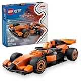 LEGO City F1 Driver with McLaren Race Car Toy - Model Car Building Toy Kit for Kids, Boys and Girls, Ages 6+ - F1 Collectible for Fans - with a Driver Minifigure - Gift Idea for Birthdays - 60442