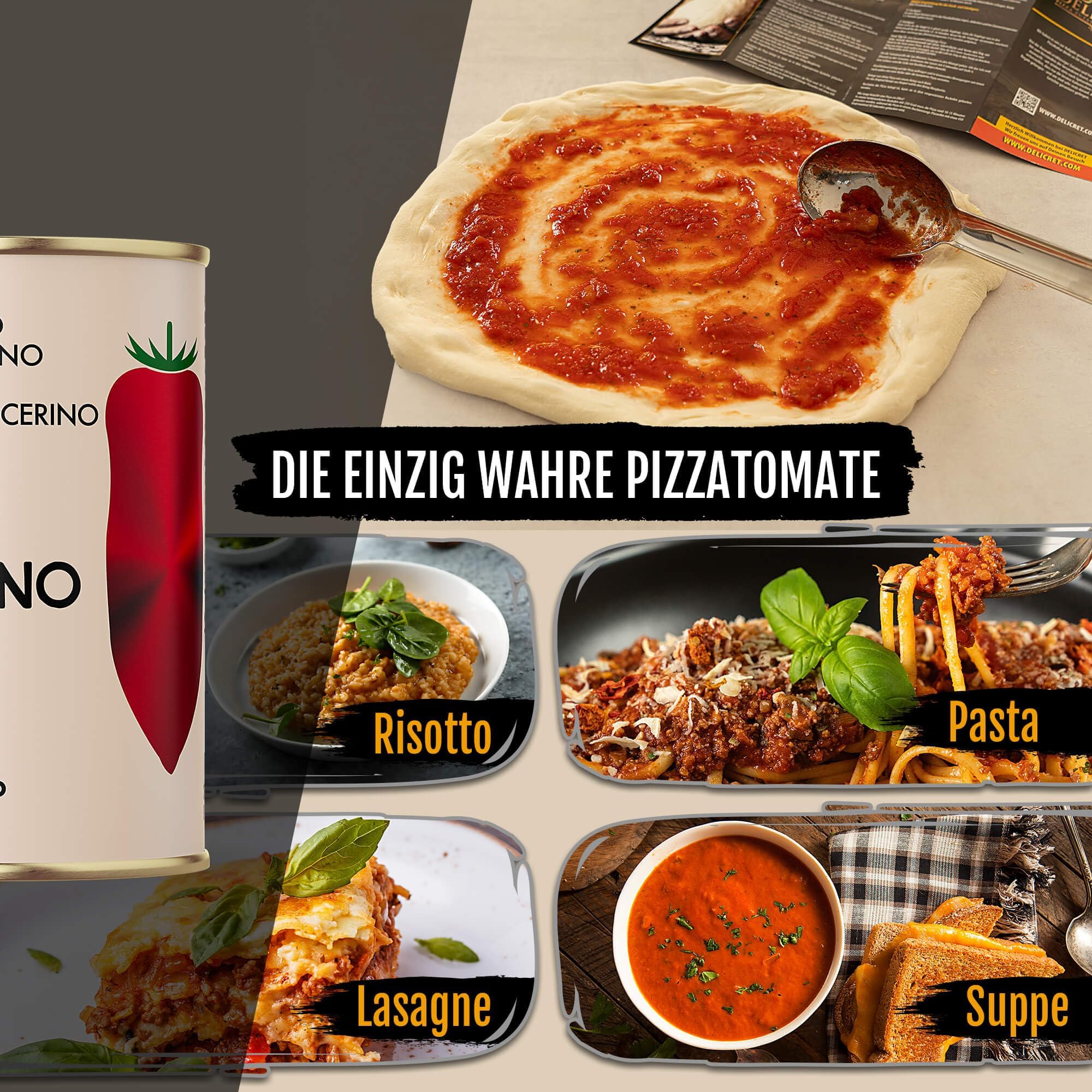 NOLANO San Marzano Tomate Dose DOP ganz & geschält Pizzatomaten 12x 400g