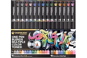 Chameleon Color Tone Pens, 25-Piece Deluxe Art Set for Artists