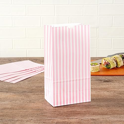 Vista 482 de Restaurantware Bag Tek - Bolsas de almuerzo desechables de 2 libras, 100 bolsas resistentes para llevar, parte inferior plana, ideal para Blanco