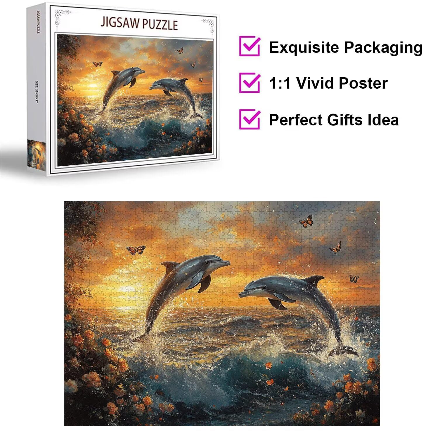 Puzzle 5000 Pezzi Sole calante Puzzle Adulti, Gioco Educativo, n-456