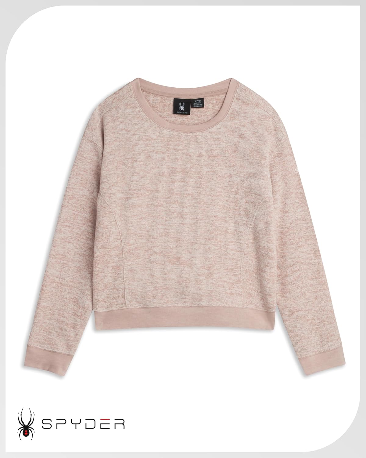 Spyder Womens Sweaters - Super Soft Terry Fleece Crewneck Pullover Sweaters for Women - Breathable Knitted Long Sleeve Top - Image 3