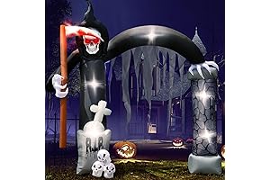 Halloween Arches Outdoor: Spooktacular 9FT Grim Reaper Inflatables