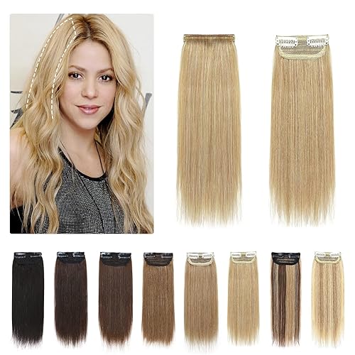 S-noilite - Extensiones de cabello humano corto con clip, 1 unidad, extensiones de cabello humano corto de 10 pulgadas, extensiones de cabello