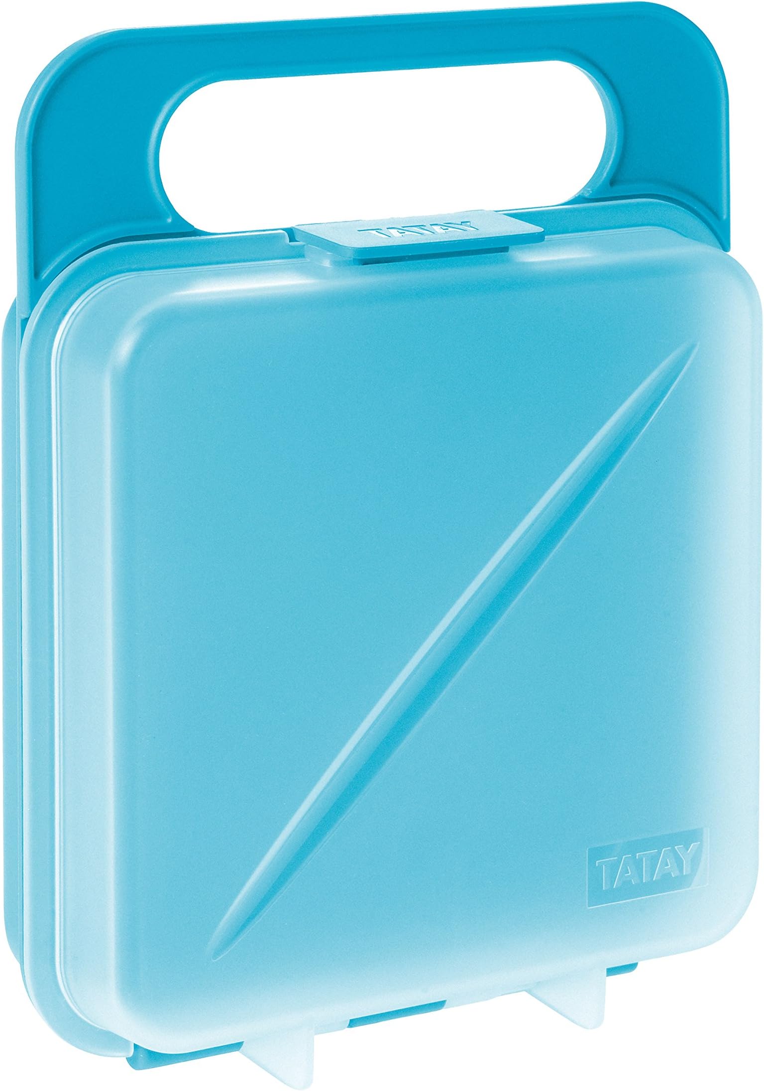 TATAYSandwich Box, Extensible, BPA Free, Reusable, Dishwasher & MWO, Frozen Up to -40º, 1 Piece, Turquoise, Measure 14 x 4 x 18 cm